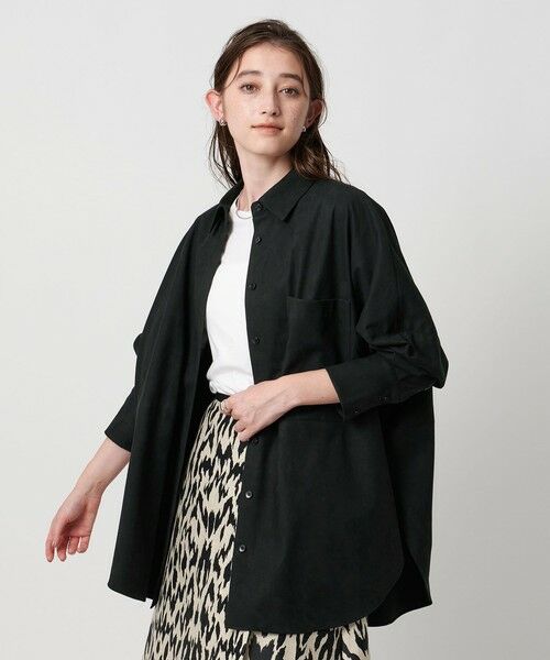 UNITED ARROWS / ユナイテッドアローズ シャツ・ブラウス | ＜SACRA＞スエードライク ポケット シャツ | 詳細1