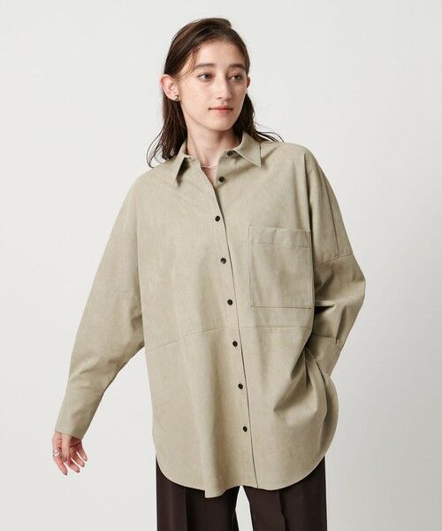 UNITED ARROWS / ユナイテッドアローズ シャツ・ブラウス | ＜SACRA＞スエードライク ポケット シャツ | 詳細11