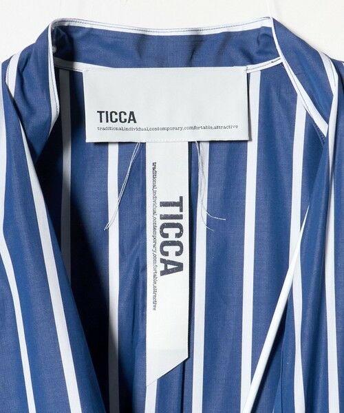 UNITED ARROWS / ユナイテッドアローズ ミニ丈・ひざ丈ワンピース | ＜TICCA＞ストライプ テントライン シャツワンピース | 詳細8