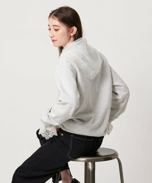 UNITED ARROWS / ユナイテッドアローズ スウェット | 【別注】＜dahl’ia＞レーススカーフ スウェット | 詳細8