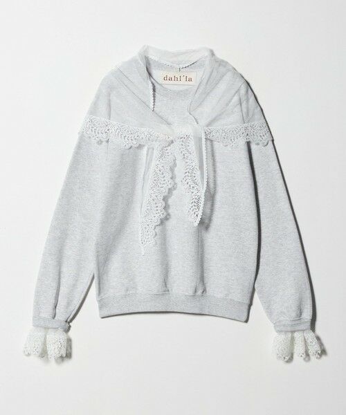 UNITED ARROWS / ユナイテッドアローズ スウェット | 【別注】＜dahl’ia＞レーススカーフ スウェット | 詳細14