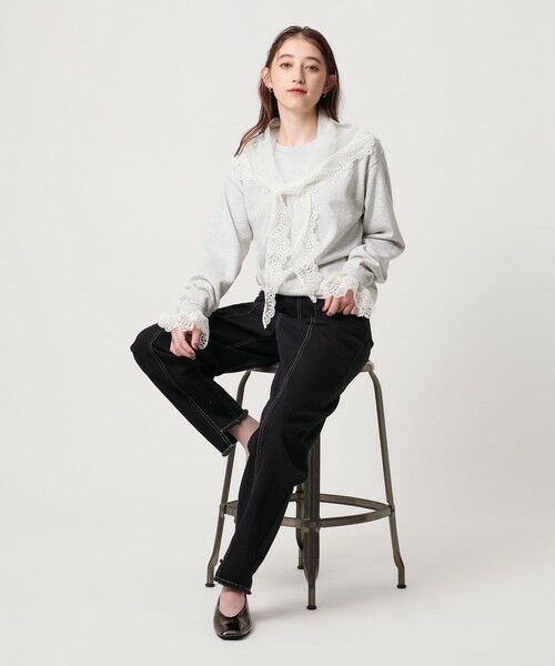 UNITED ARROWS / ユナイテッドアローズ スウェット | 【別注】＜dahl’ia＞レーススカーフ スウェット | 詳細9