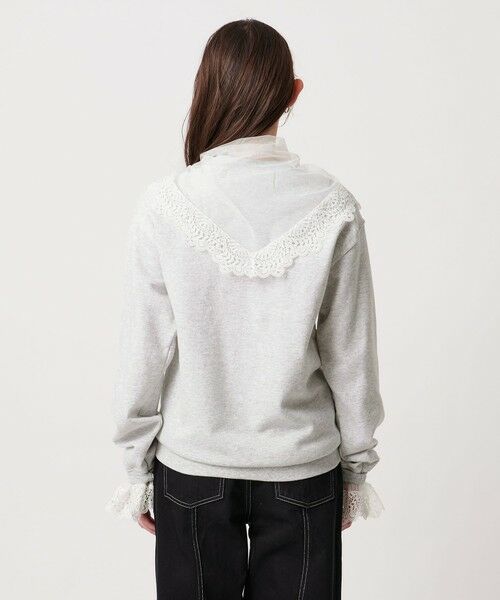 UNITED ARROWS / ユナイテッドアローズ スウェット | 【別注】＜dahl’ia＞レーススカーフ スウェット | 詳細12