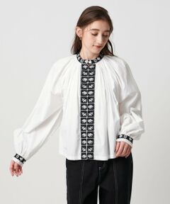 UNITED ARROWS / ユナイテッドアローズ シャツ・ブラウス | 【別注】＜dahl’ia＞エンブロイダリー ボリューム ブラウス