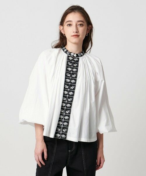 UNITED ARROWS / ユナイテッドアローズ シャツ・ブラウス | 【別注】＜dahl’ia＞エンブロイダリー ボリューム ブラウス | 詳細2
