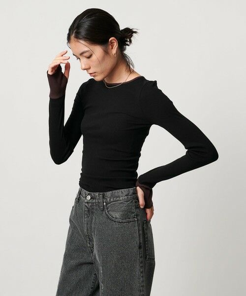UNITED ARROWS / ユナイテッドアローズ カットソー | ＜TO UNITED ARROWS＞リブ ロングスリーブ カットソー | 詳細11