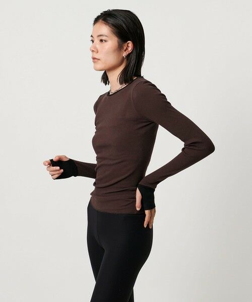 UNITED ARROWS/ユナイテッドアローズ <TO UNITED ARROWS>リブ ロングスリーブ カットソー DK. BROWN FREE UNITED ARROWS/ユナイテッドアローズ <TO UNITED ARROWS>リブ ロングスリーブ カットソー DK. BROWN FREE