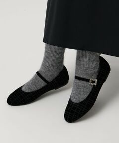 UNITED ARROWS ユナイテッドアローズ ブラック フラットシューズ レースアップ フラットパンプス