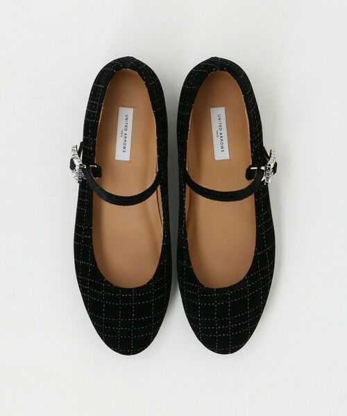 UNITED ARROWS / ユナイテッドアローズ フラットシューズ | グリッター ベルベット メリージェーン シューズ | 詳細4