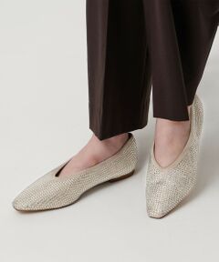 UNITED ARROWS / ユナイテッドアローズ フラットシューズ | ラインストーン フラットシューズ