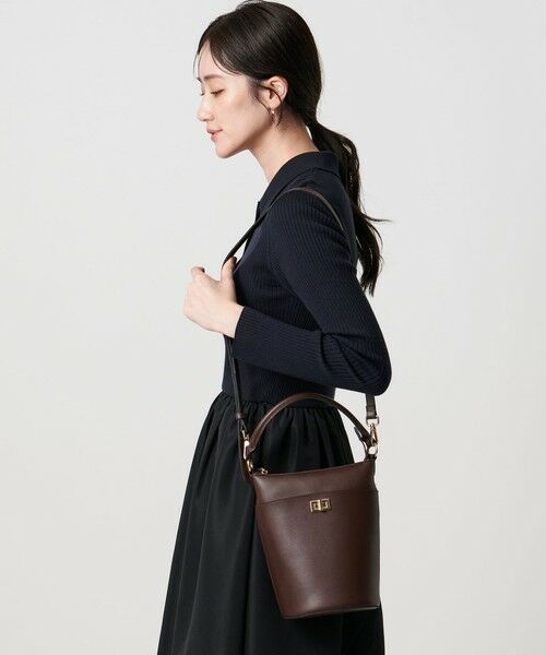 UNITED ARROWS / ユナイテッドアローズ ショルダーバッグ | ソフト コンビ バケットバッグ | 詳細9