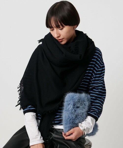 UNITED ARROWS / ユナイテッドアローズ マフラー・ショール・スヌード・ストール | ＜ASAUCE MELER＞AIRY SOLID ストール | 詳細2