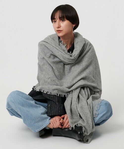 UNITED ARROWS / ユナイテッドアローズ マフラー・ショール・スヌード・ストール | ＜ASAUCE MELER＞AIRY SOLID ストール | 詳細6