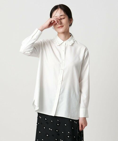 UNITED ARROWS / ユナイテッドアローズ シャツ・ブラウス | ミニフリルシャツ‐ウォッシャブル‐ | 詳細1