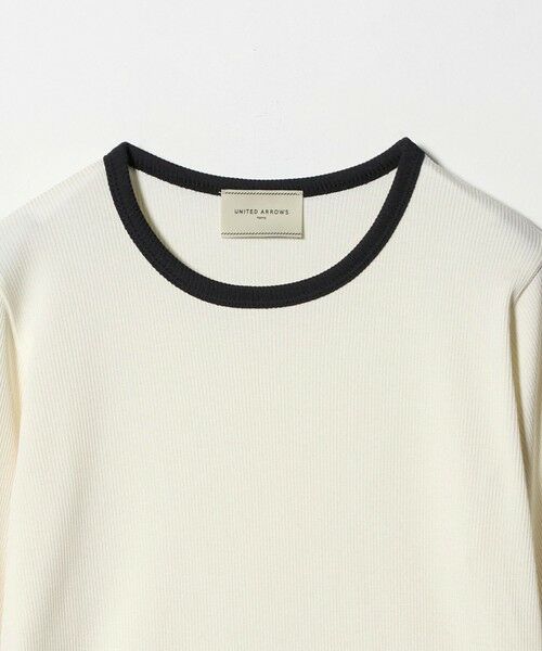 UNITED ARROWS / ユナイテッドアローズ カットソー | リブ バイカラー パイピング カットソー | 詳細5
