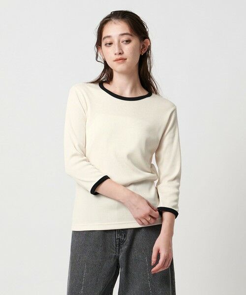 UNITED ARROWS / ユナイテッドアローズ カットソー | リブ バイカラー パイピング カットソー | 詳細1