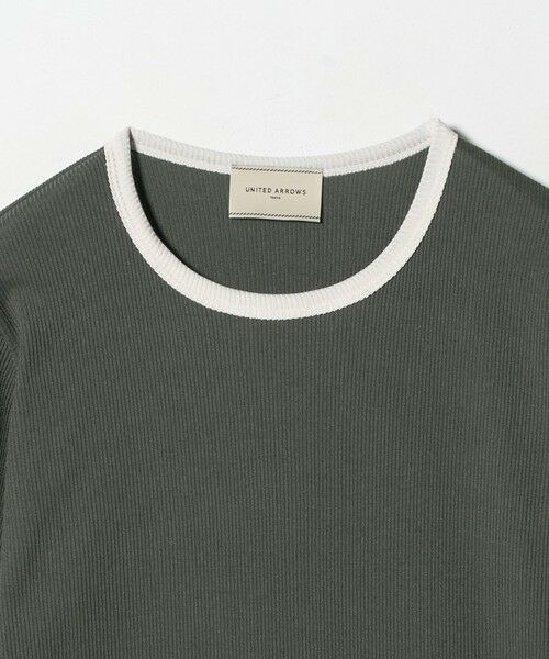 UNITED ARROWS / ユナイテッドアローズ カットソー | リブ バイカラー パイピング カットソー | 詳細11