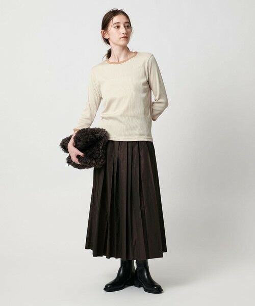 UNITED ARROWS / ユナイテッドアローズ カットソー | リブ バイカラー パイピング カットソー | 詳細16