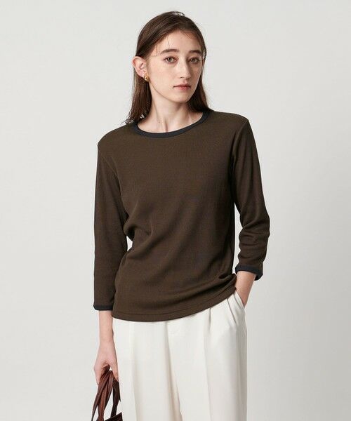 UNITED ARROWS / ユナイテッドアローズ カットソー | リブ バイカラー パイピング カットソー | 詳細21