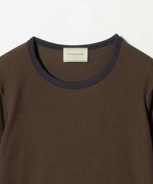 UNITED ARROWS / ユナイテッドアローズ カットソー | リブ バイカラー パイピング カットソー | 詳細28