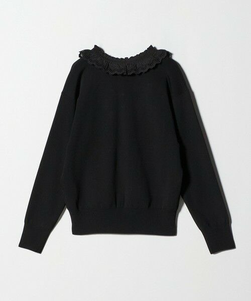 UNITED ARROWS / ユナイテッドアローズ ニット・セーター | スカラップ レース フリル ニット‐ウォッシャブル‐ | 詳細4