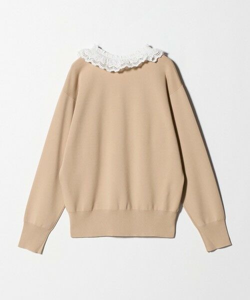 UNITED ARROWS / ユナイテッドアローズ ニット・セーター | スカラップ レース フリル ニット‐ウォッシャブル‐ | 詳細10