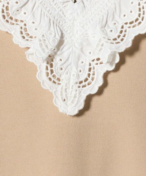 UNITED ARROWS / ユナイテッドアローズ ニット・セーター | スカラップ レース フリル ニット‐ウォッシャブル‐ | 詳細14