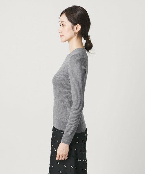 UNITED ARROWS / ユナイテッドアローズ ニット・セーター | リブ クルーネック ニット | 詳細16