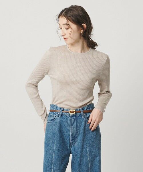 UNITED ARROWS / ユナイテッドアローズ ニット・セーター | リブ クルーネック ニット | 詳細23