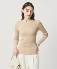 UNITED ARROWS / ユナイテッドアローズ ニット・セーター | シルク リブ クルーネック ニット