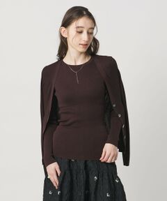UNITED ARROWS / ユナイテッドアローズ ニット・セーター | シルク リブ クルーネック ニット