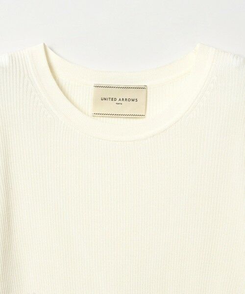 UNITED ARROWS / ユナイテッドアローズ ニット・セーター | シルク リブ クルーネック ニット | 詳細6