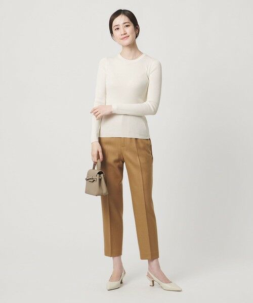 UNITED ARROWS / ユナイテッドアローズ ニット・セーター | シルク リブ クルーネック ニット | 詳細3