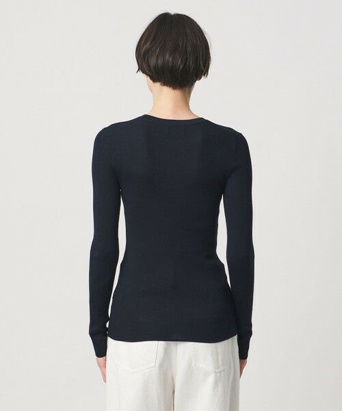 UNITED ARROWS / ユナイテッドアローズ ニット・セーター | シルク リブ クルーネック ニット | 詳細23