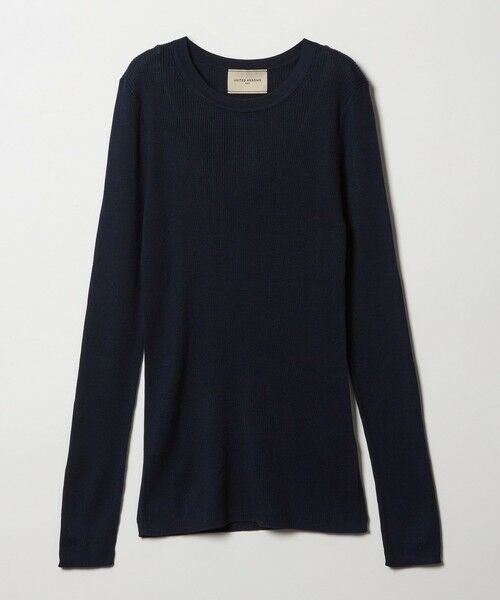 UNITED ARROWS / ユナイテッドアローズ ニット・セーター | シルク リブ クルーネック ニット | 詳細24