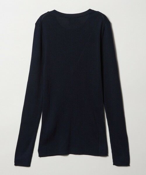 UNITED ARROWS / ユナイテッドアローズ ニット・セーター | シルク リブ クルーネック ニット | 詳細25