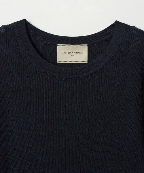 UNITED ARROWS / ユナイテッドアローズ ニット・セーター | シルク リブ クルーネック ニット | 詳細26