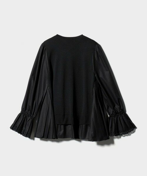 UNITED ARROWS / ユナイテッドアローズ シャツ・ブラウス | プリーツ コンビ ニット ブラウス ‐ウォッシャブル‐ | 詳細5