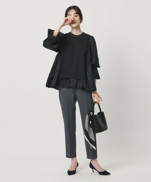 UNITED ARROWS / ユナイテッドアローズ シャツ・ブラウス | プリーツ コンビ ニット ブラウス ‐ウォッシャブル‐ | 詳細2