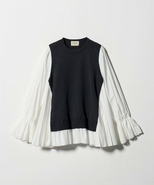 UNITED ARROWS / ユナイテッドアローズ シャツ・ブラウス | プリーツ コンビ ニット ブラウス ‐ウォッシャブル‐ | 詳細10