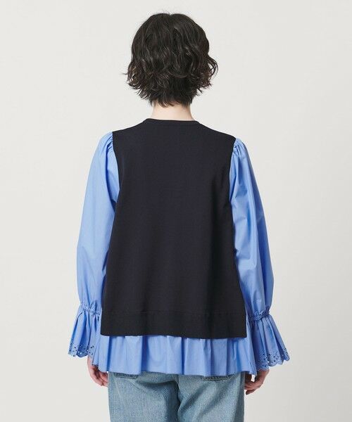 UNITED ARROWS / ユナイテッドアローズ シャツ・ブラウス | プリーツ コンビ ニット ブラウス ‐ウォッシャブル‐ | 詳細19