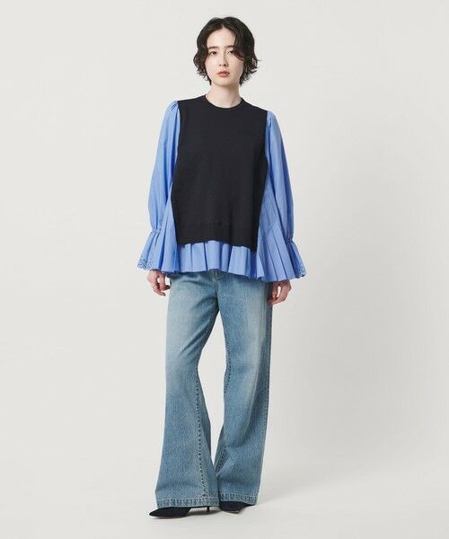 UNITED ARROWS / ユナイテッドアローズ シャツ・ブラウス | プリーツ コンビ ニット ブラウス ‐ウォッシャブル‐ | 詳細16