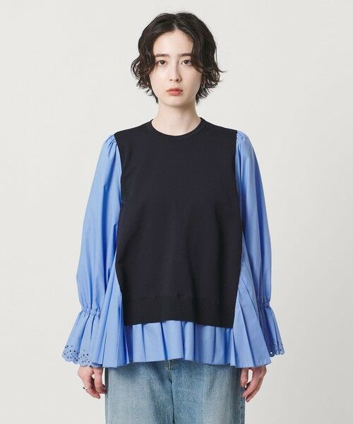 UNITED ARROWS / ユナイテッドアローズ シャツ・ブラウス | プリーツ コンビ ニット ブラウス ‐ウォッシャブル‐ | 詳細17