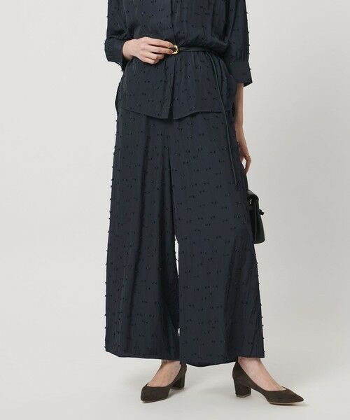 UNITED ARROWS / ユナイテッドアローズ その他パンツ | ドットカットジャガード イージー ワイド パンツ ‐ウォッシャブル‐ | 詳細9