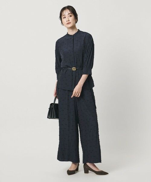 UNITED ARROWS / ユナイテッドアローズ その他パンツ | ドットカットジャガード イージー ワイド パンツ ‐ウォッシャブル‐ | 詳細10