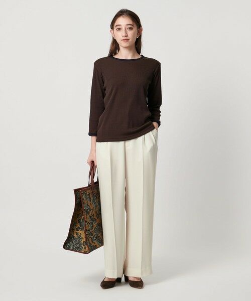 UNITED ARROWS / ユナイテッドアローズ その他パンツ | 2タック ワイドパンツ WHITE ‐ウォッシャブル‐ | 詳細2