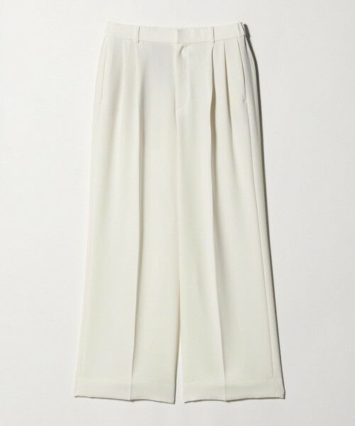 UNITED ARROWS / ユナイテッドアローズ その他パンツ | 2タック ワイドパンツ WHITE ‐ウォッシャブル‐ | 詳細6