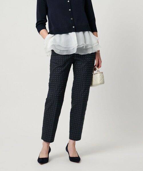 UNITED ARROWS / ユナイテッドアローズ その他パンツ | ダイヤ ドット スリムパンツ ‐ウォッシャブル‐ | 詳細1