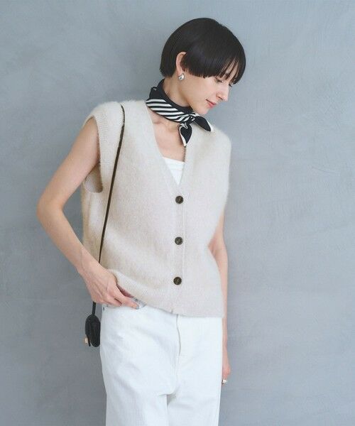 UNITED ARROWS / ユナイテッドアローズ ベスト | フォックスカシミヤ Vネック ベスト | 詳細1