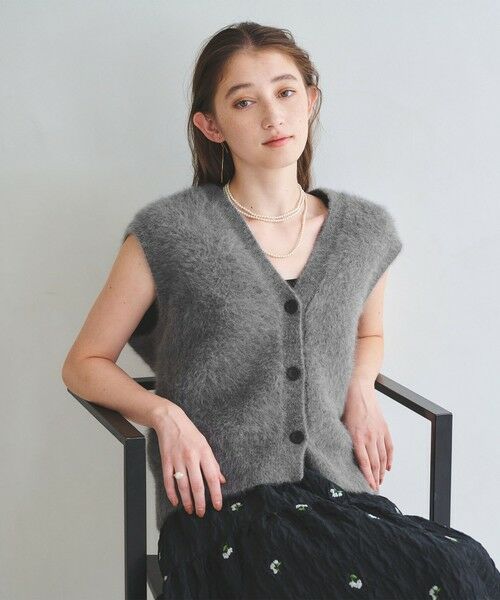 UNITED ARROWS / ユナイテッドアローズ ベスト | フォックスカシミヤ Vネック ベスト | 詳細11